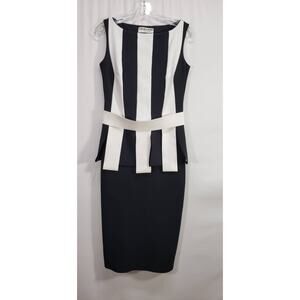 CHIARA BONI La Petite Robe Julita Bic Black & White Dress Size 42